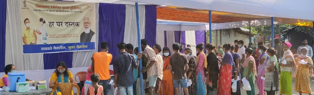 Medical, vaccination and dress distribution camp at Jetu Line of Kalchini, Alipurduar in West Bengal