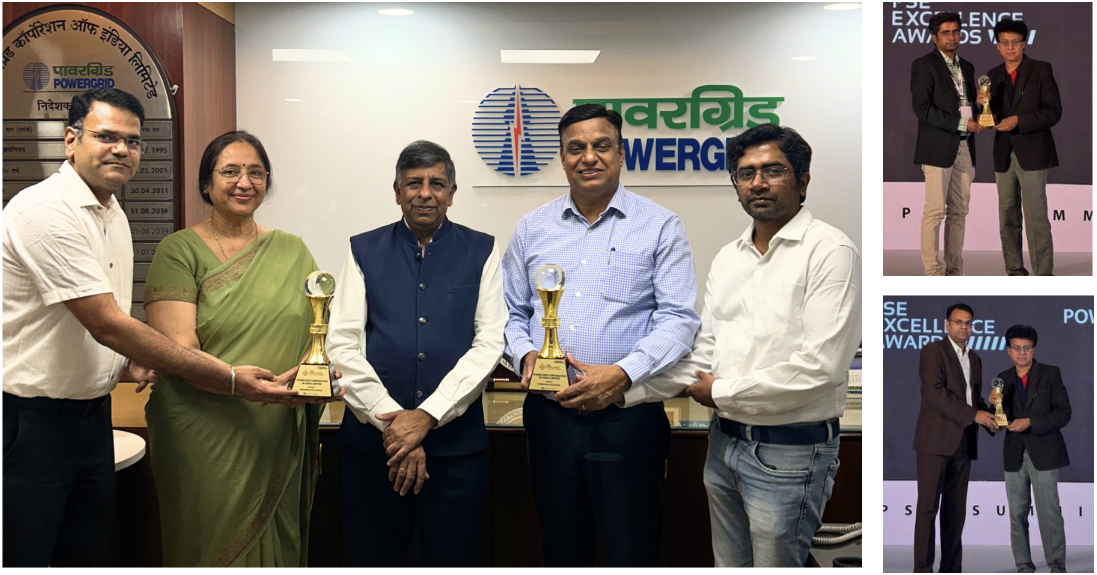 POWERGRID ERP&IT won two awards in the ‘Enterprise Applications’ category at PSE Summit 2025 in Hyderabad