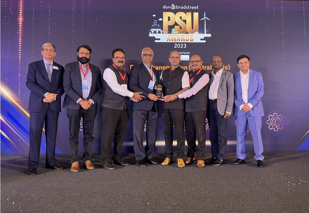 POWERGRID wins the Dun & Bradstreet PSU Award 2023 in Power Transmission