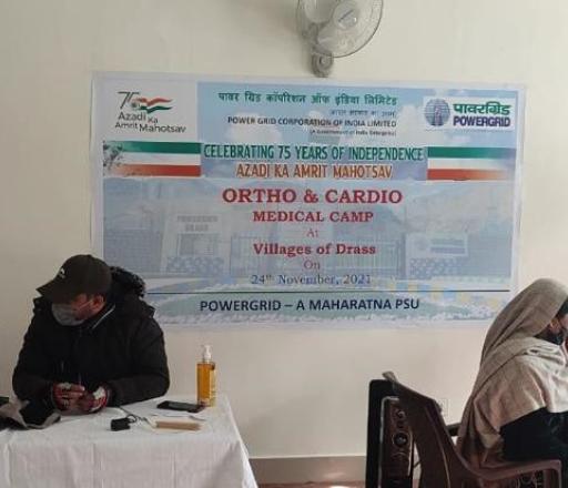 Powergrid organises free orthopaedic and cardiac camp at Drass substation