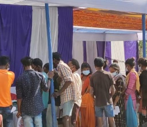 Powergrid organized medical, vaccination and dress distribution camp at Jetu Line of Kalchini, Alipurduar in West Bengal