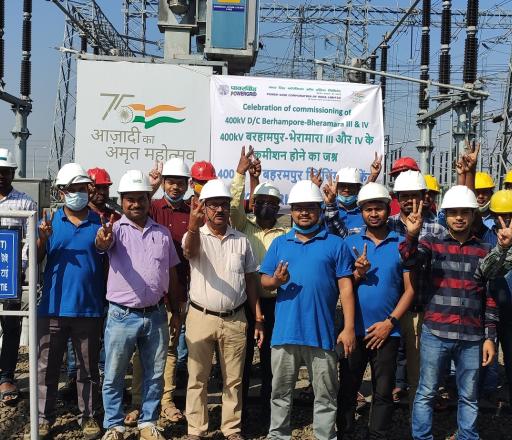 Powergrid celebrated commercial charging of 400 DC KV Baharampur (West Bengal) - Bheramara (Bangladesh)