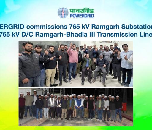 POWERGRID commissions 765kV Ramgarh Substation and 765kV D/C Ramgarh-Bhadla III Transmission Line 