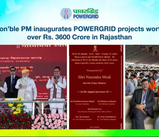 Hon’ble PM inaugurates POWERGRID project worth over ₹3600 Crore in Rajasthan