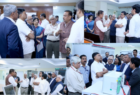 Visit of Hon. MoSP, Shri R.K. Singh to various laboratories of PARTeC on 19th September, 2018.