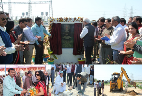 Laying of foundation stone of PARTeC by CMD, Shri R N Nayak on 15th March 2014.
