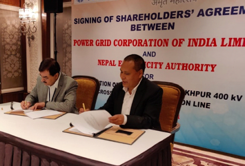 Signing of Shareholder's Agreement Power Grid & Nepal