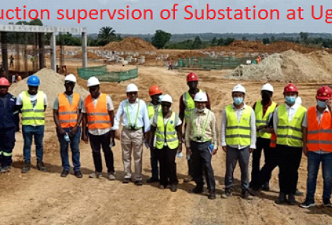 Construction supervision of Substation at Uganda