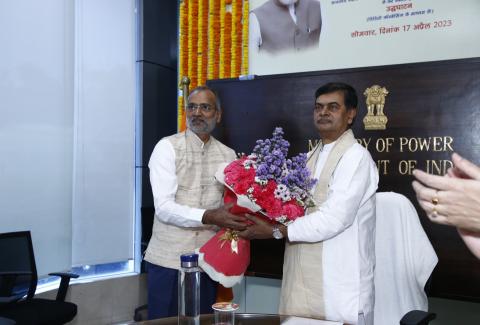 POWERGRID CMD with Hon'ble Union Minister for Power, New and Renewable Energy Govt of India